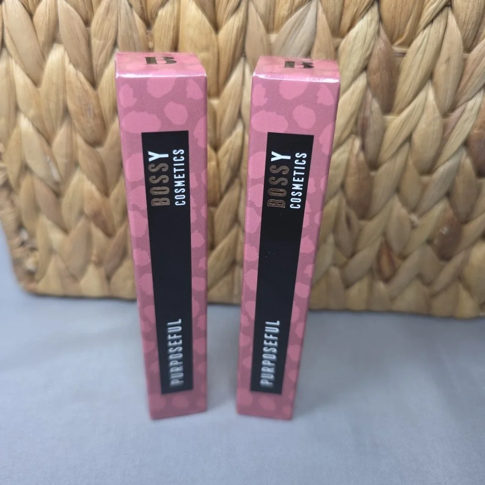 Bossy Cosmetics Lip Gloss 0.20 Fl Oz Shade Purposeful New Set Of 2